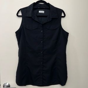 Columbia Omni Shade sleeveless button up with cool features.